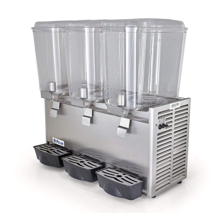 DISPENSADOR DE BEBIDAS 3 TAZONES POLAR DB18X3