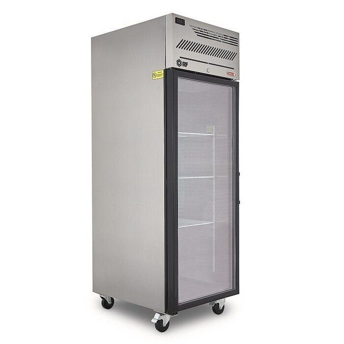 REFRIGERADOR ACERO INOXIDABLE 1 PUERTA DE CRISTAL TORREY RG-600