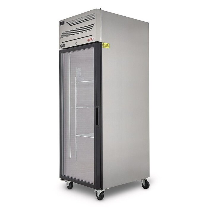 REFRIGERADOR ACERO INOXIDABLE 1 PUERTA DE CRISTAL TORREY RG-600