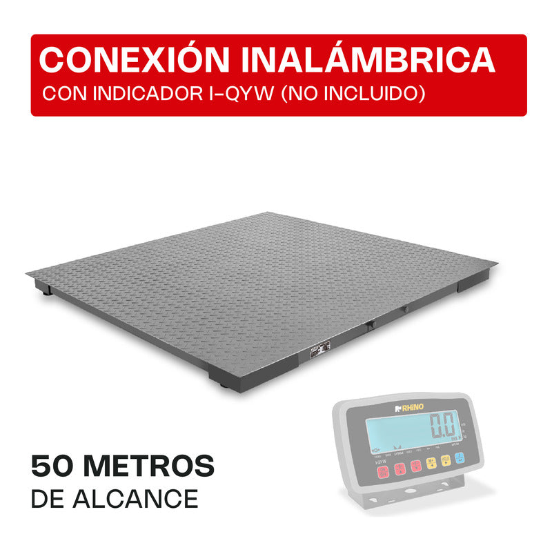 Báscula Industrial Digital Advance Baper-12 1500kg 1.2x1.2m Gris