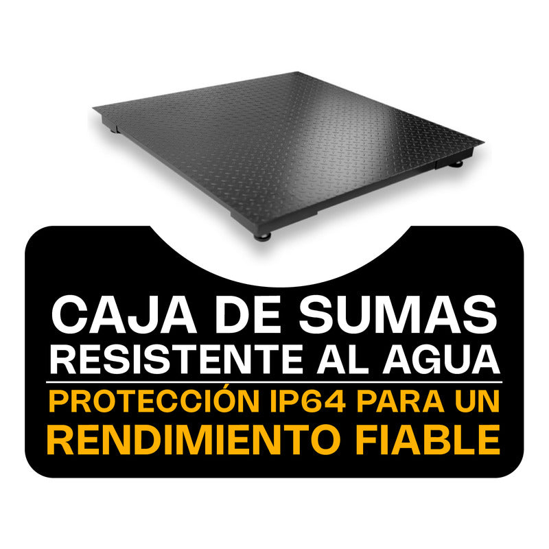 Báscula De Plataforma Plaba-12 De 3000 Kg 120 X 120 Cm