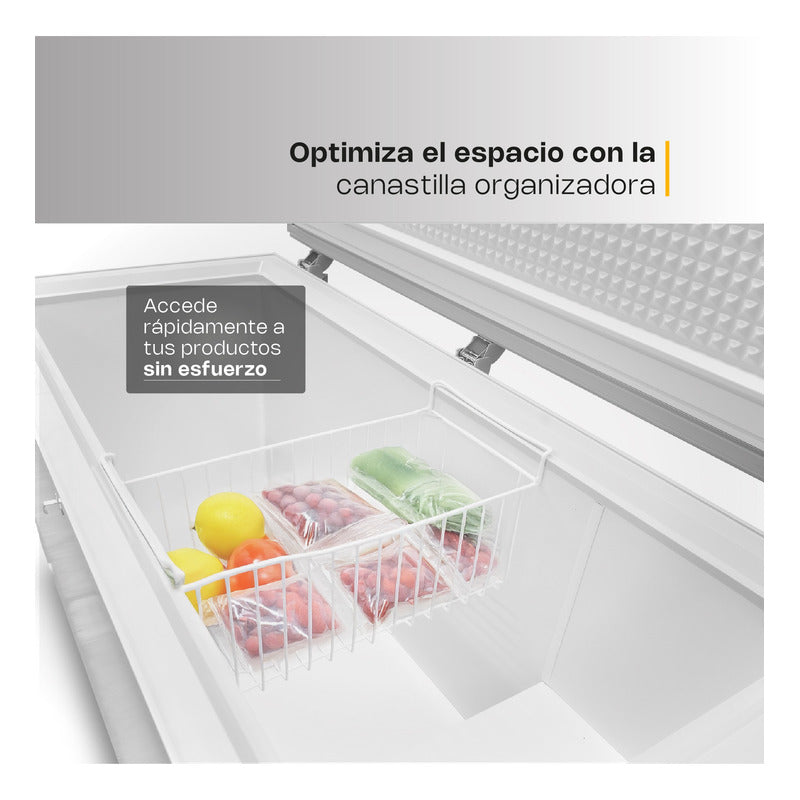 Congelador Horizontal Rhino Congeco-16 Pies Temp Dual Reyfri Blanco
