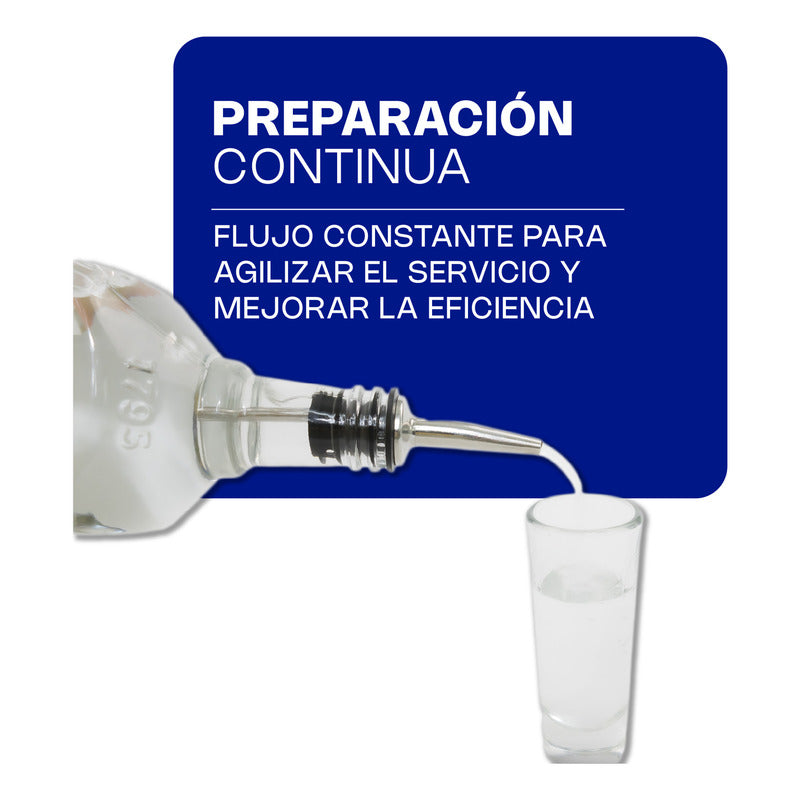 Dosificador Botellas Boquilla De Acero Inoxidable Caledonia Negro