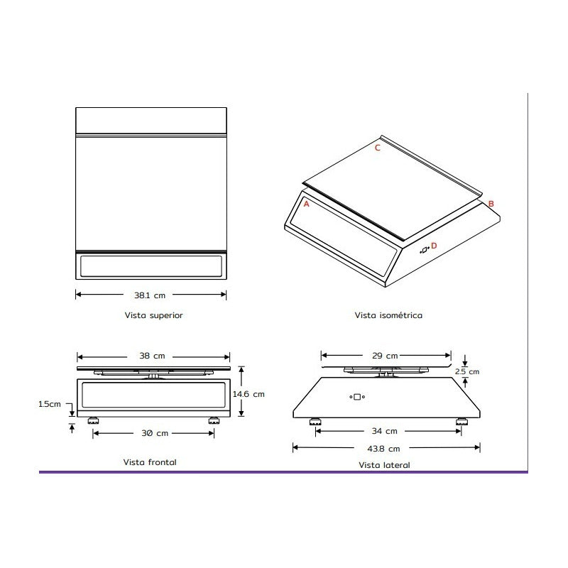 Báscula Comercial Digital Torrey A. Inox Mfq-40kg