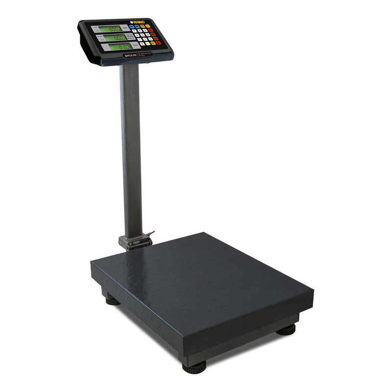 Báscula Electrónica De Plataforma 200 Kg Rhino Bapca-200 Color Negro