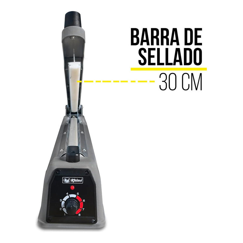 Selladora De Bolsas Rhino Calor Y Temporizador 30cm 400w