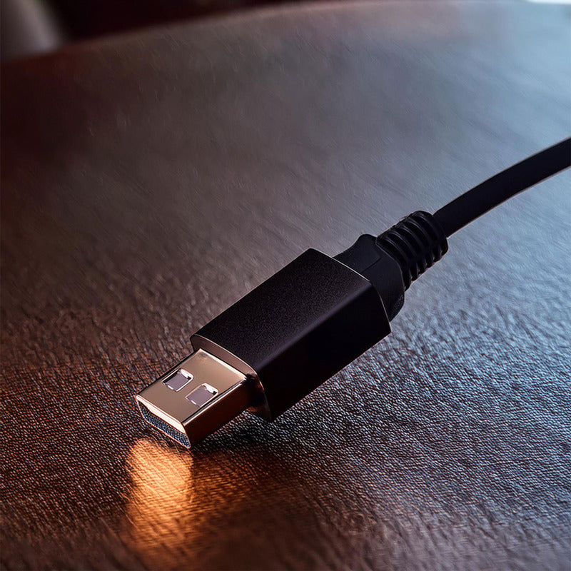 Cable Cruzado Usb Rhino De Macho A Macho 0.5m Rbanda Negro