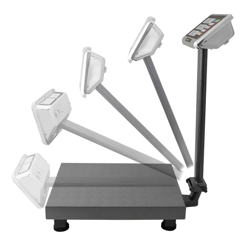 Báscula Comercial Digital Rhino Bapca 500kg Con Mástil Color Gris