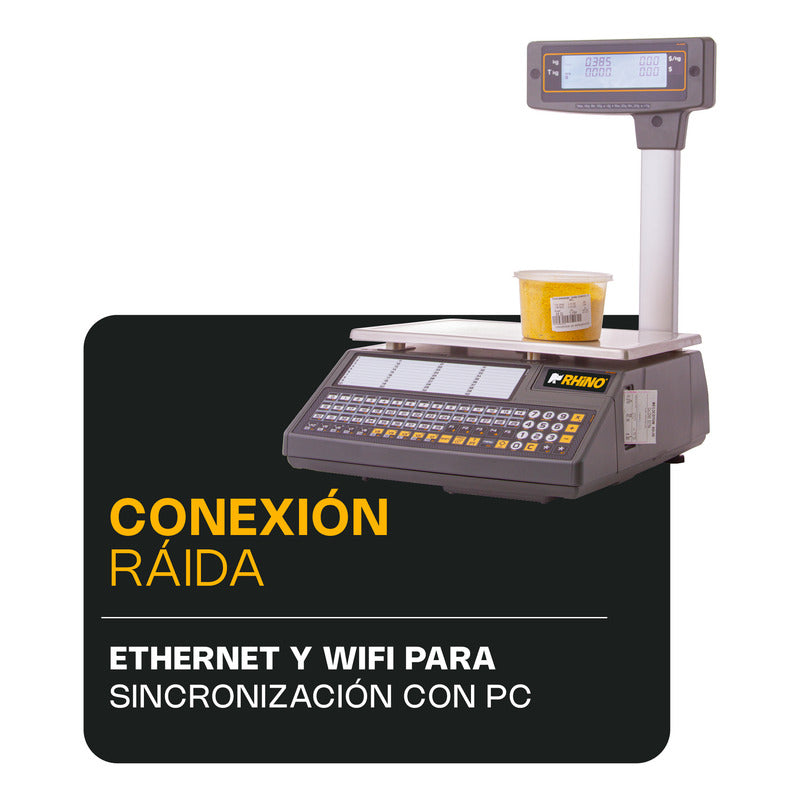 Báscula Electrónica Etiquetadora Baet-30x Con Conexión Wifi