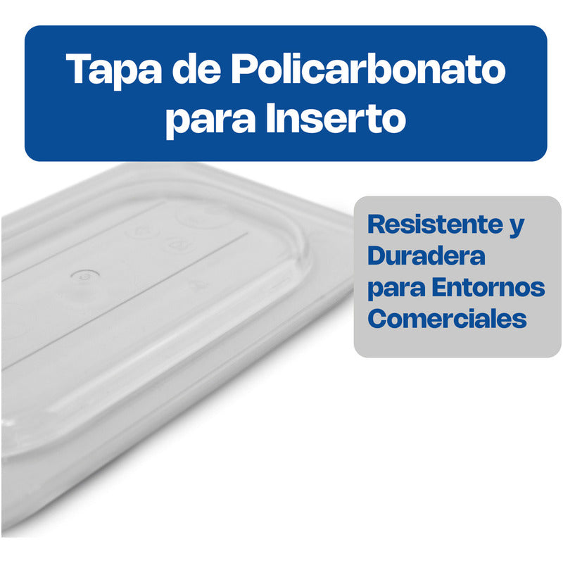 Tapa Policarbonato Caledonia 17.5x11cm Rectangular Apta Lavavajillas Blanco