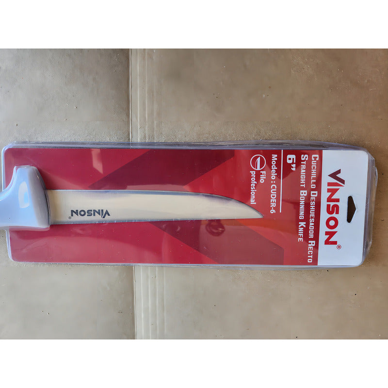 Vinson Cuder-6 Cuchillo Deshuesador Recto 6 Color Blanco
