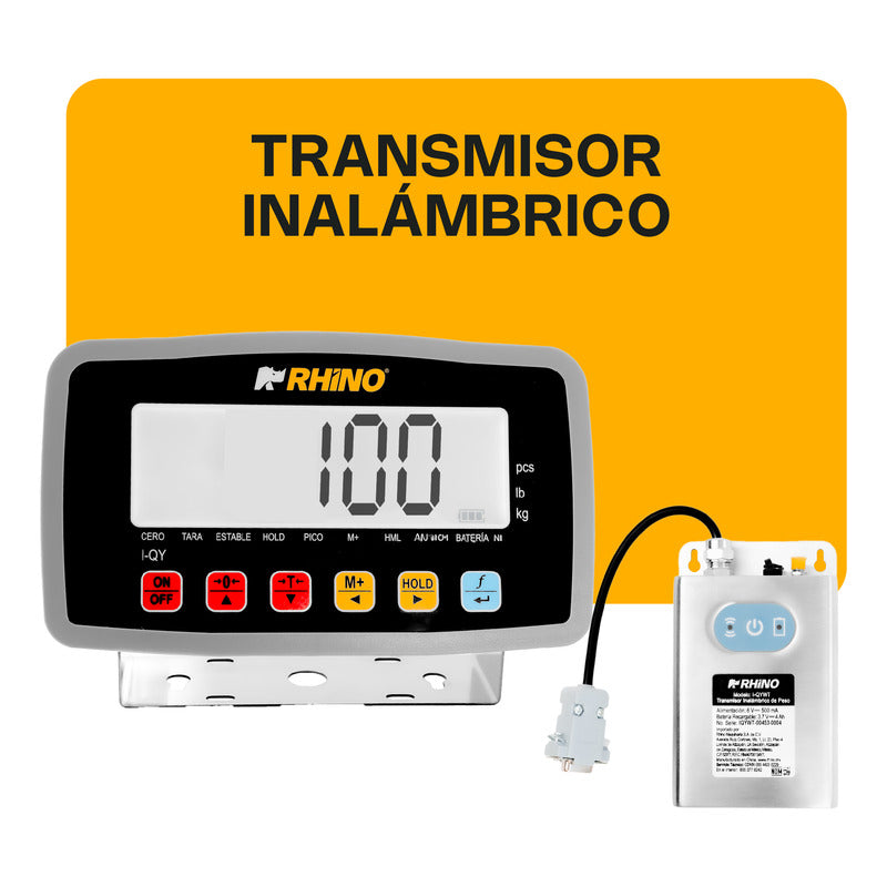 Indicador Inalámbrico Para Bascula De Plataforma Rhino I-qyw Gris