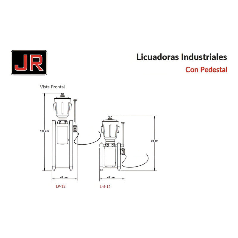 Licuadora Industrial Jr Lm-12 12 L Acero Inoxidable