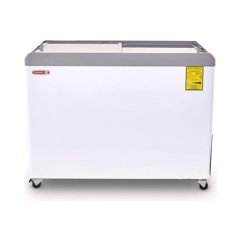 Congelador Horizontal Torrey Tapa De Cristal Plano Chc-110pr Blanco