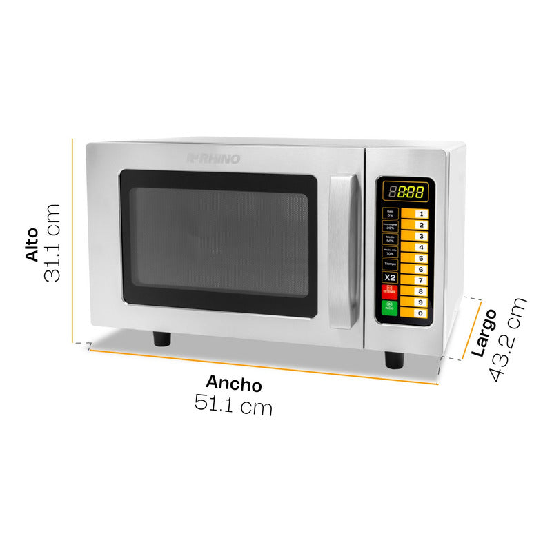 Microondas Industrial Digital Rhino Homic-09d 1000w 0.9 Ft3