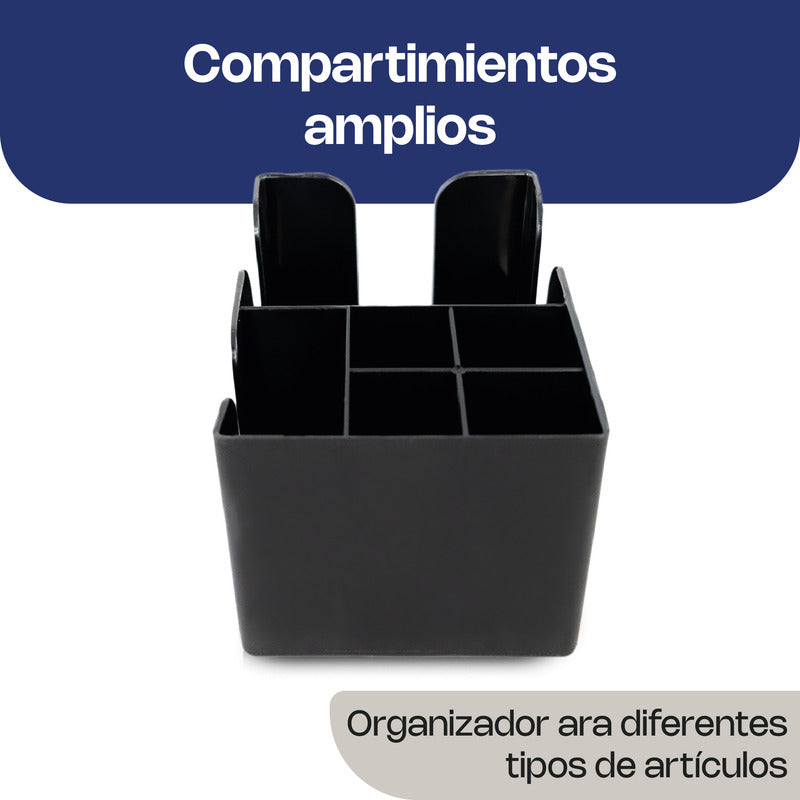 Organizador Para Mesa 6 Compartimientos Caledonia Orme-6 Negro