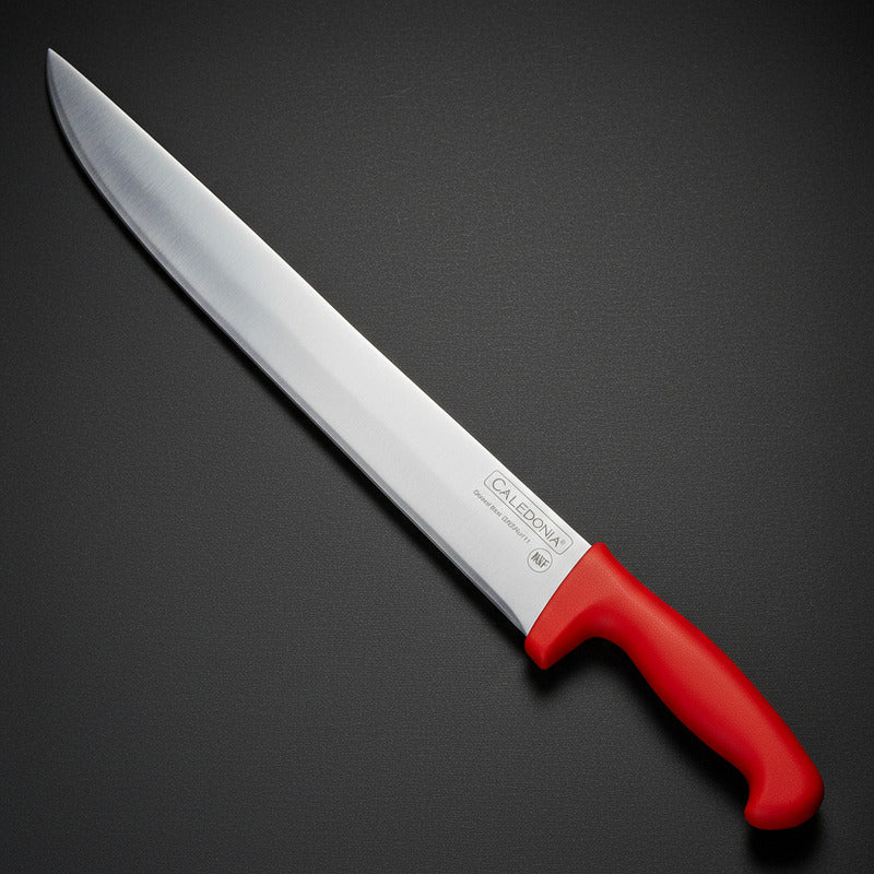 Cuchillo Bistecero Caledonia Cabir-14r Acero Inoxidable Mango Plástico Rojo