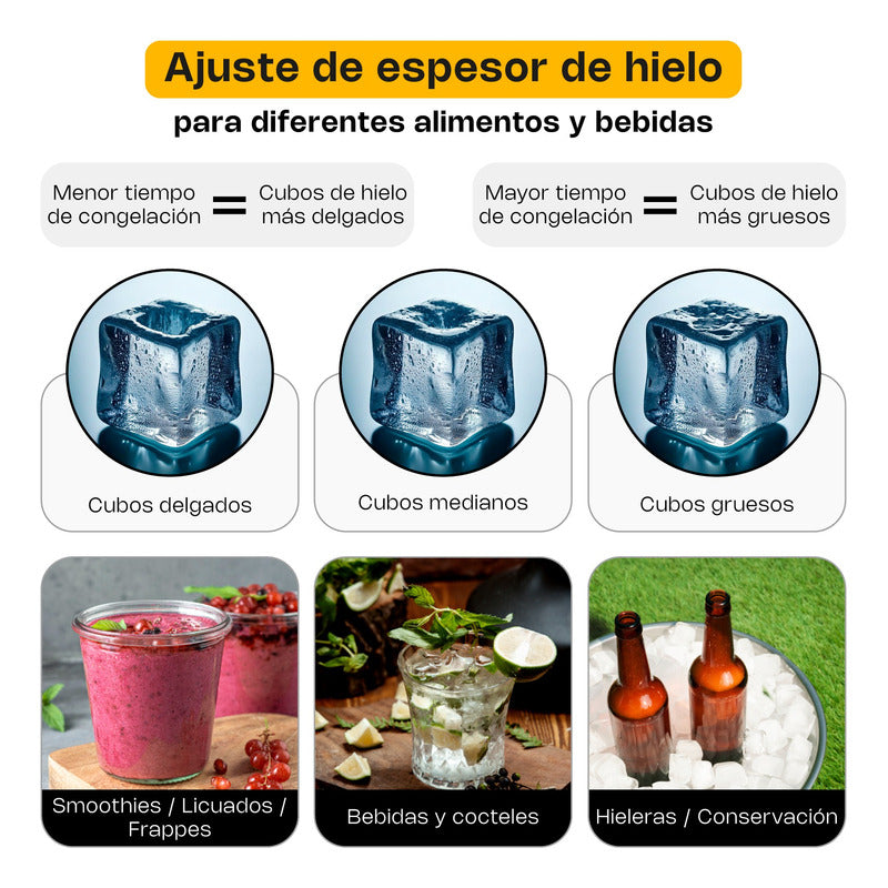 Fábrica De Hielo Rhino 200kg/día Acero Inoxidable Fahiel-200 Gris