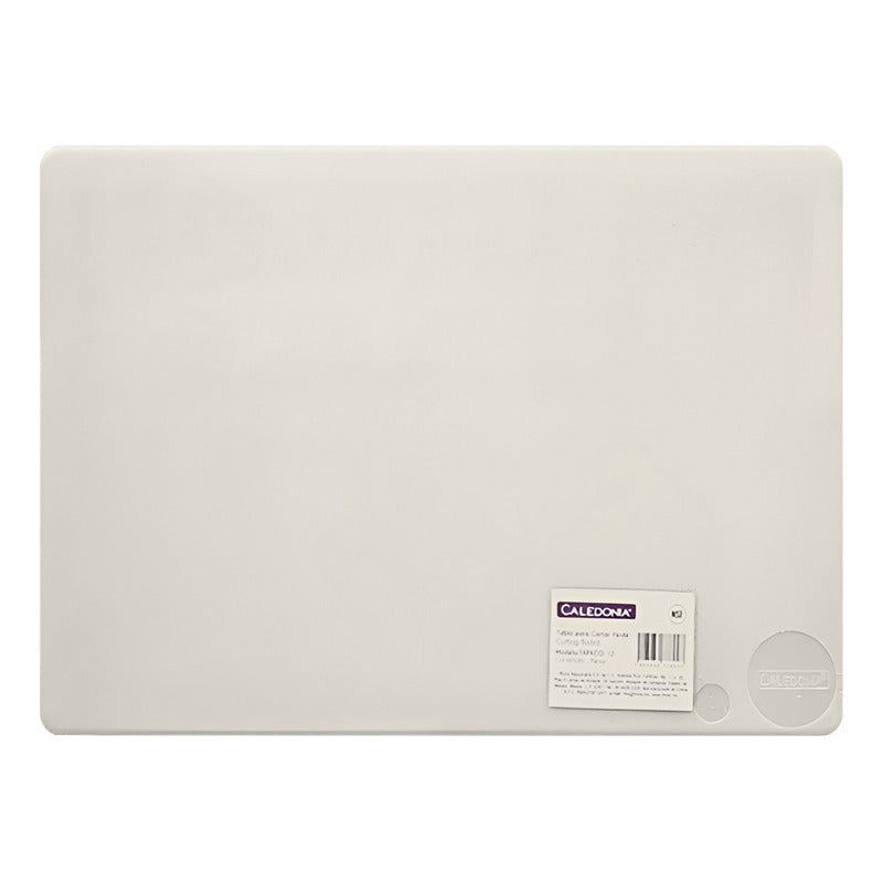Tabla Para Cortar Blanca 50x38.3x1.2 Cm Caledonia Tapaco-15b Liso Blanco