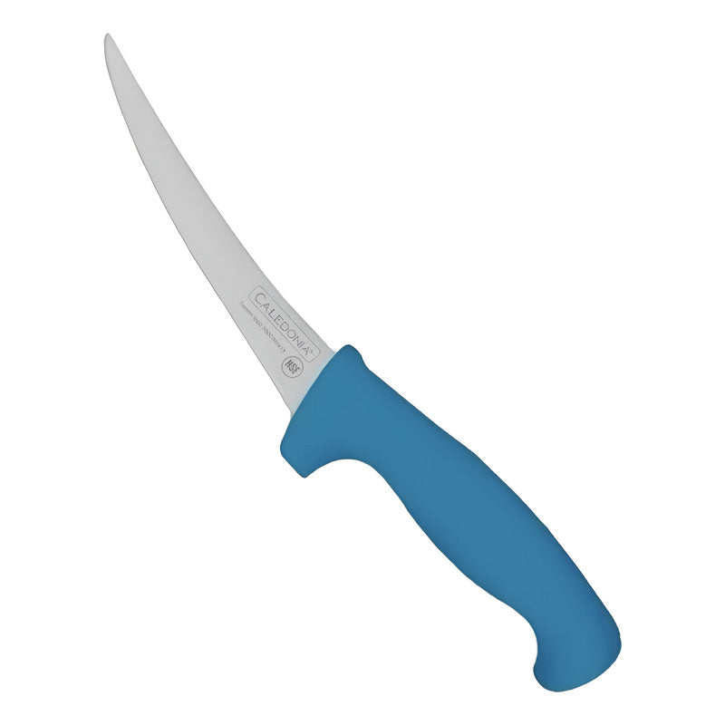 Cuchillo Deshuesador Curvo Azul Caledonia Cadec-6az  Azul Acero