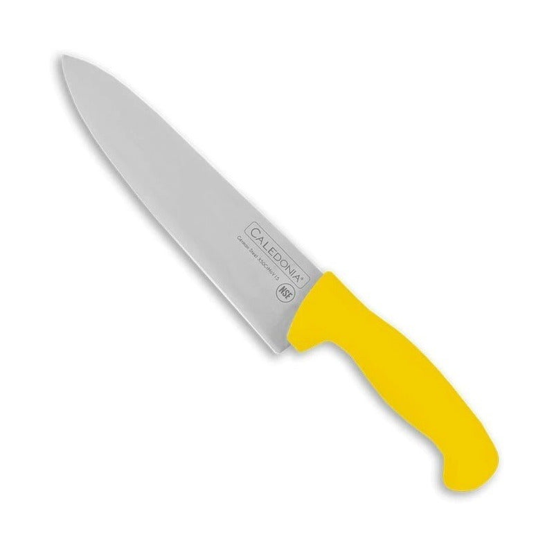 Cuchillo Chef 8 Pulgadas Caledonia Cache-8a Color Amarilo Amarillo