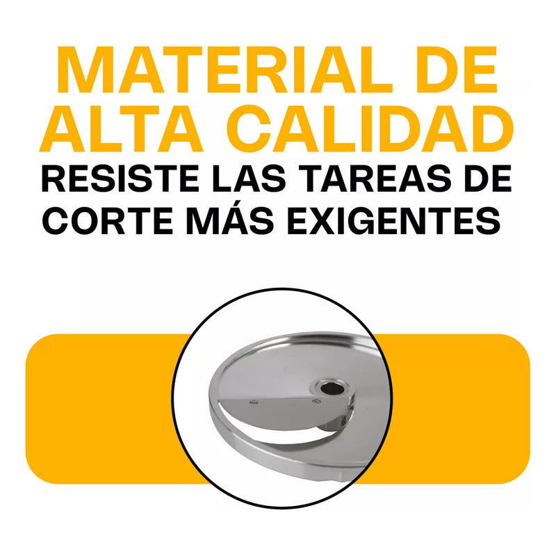 Disco De Rebanado 10mm Para Procesador Rhino Dipro-re-10  Plateado