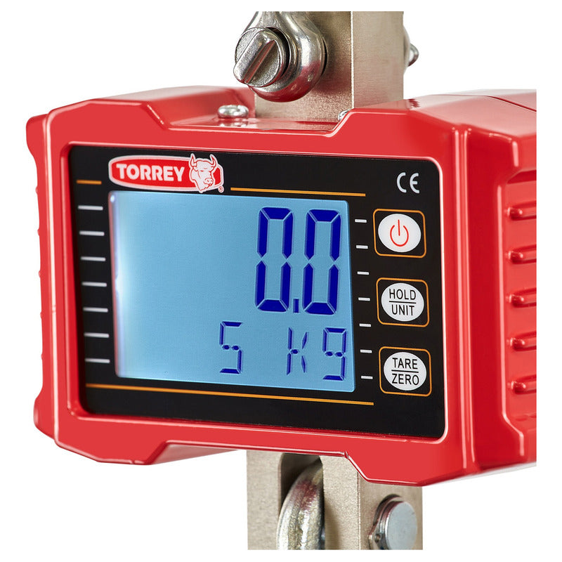 Báscula Industrial Digital Colgante Torrey Crs-500 Kg Reyfri