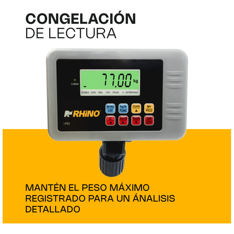 Indicador Peso Contador De Piezas Para Plataforma Rhino, I-pes Gris