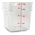 Recipiente Policarbonato Cuadrado 8 Qt Caledonia Repocu-8