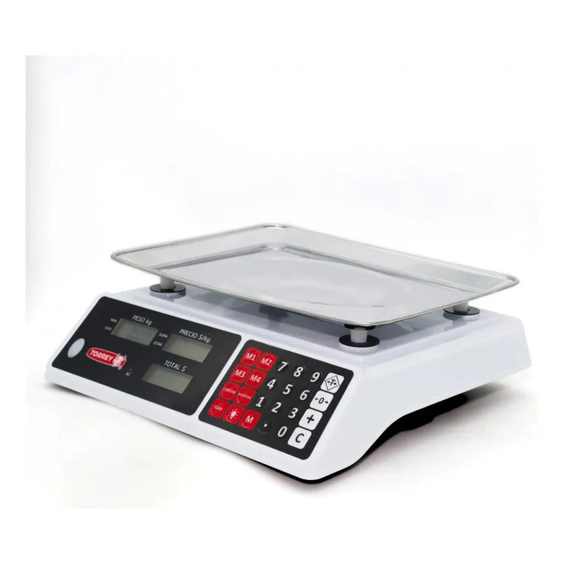 Bascula Digital Torrey Sxe40-lc 40 Kg Color Blanco Blanco