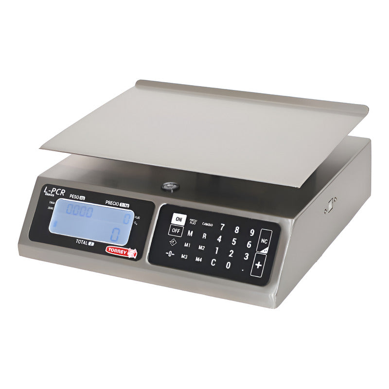 Báscula Comercial Torrey Lpcr-40 Acero Inox 40 Kg Usb Reyfri Acero Inoxidable