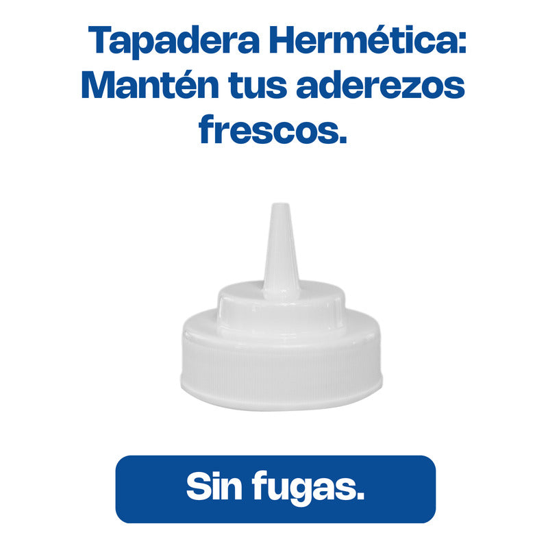 Recipiente Transparente Para Aderezo 16oz Recad-16t Transparente