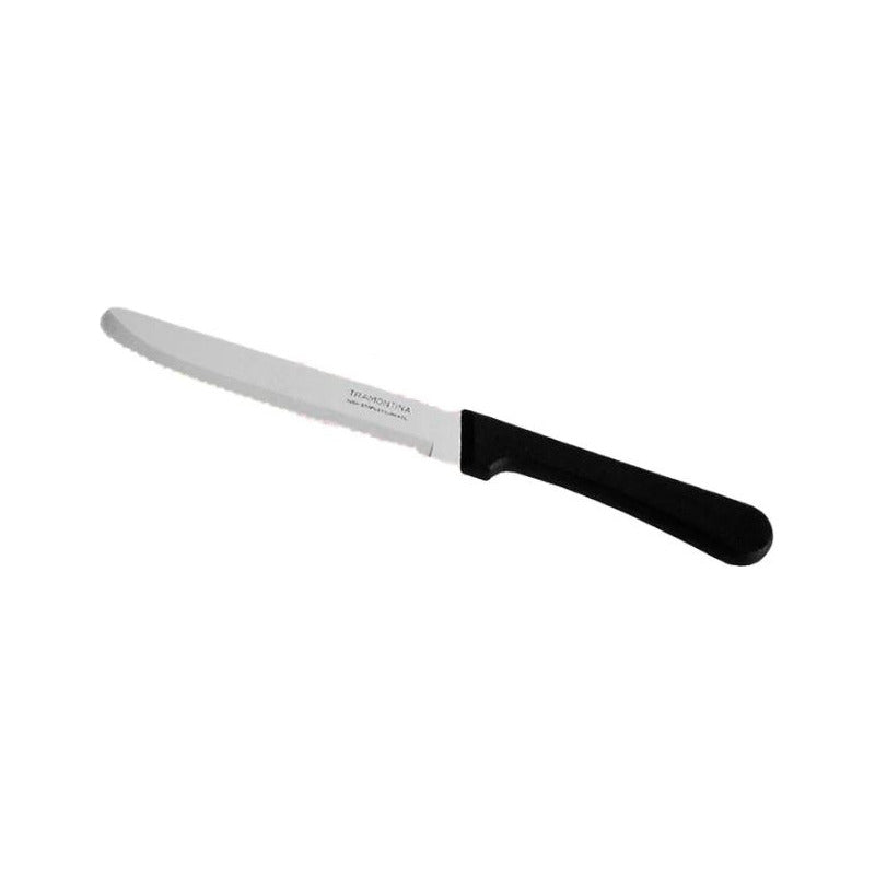 Cuchillo De Fruta/pan Acero Inoxidable Tramontina (12 Pzas) Negro