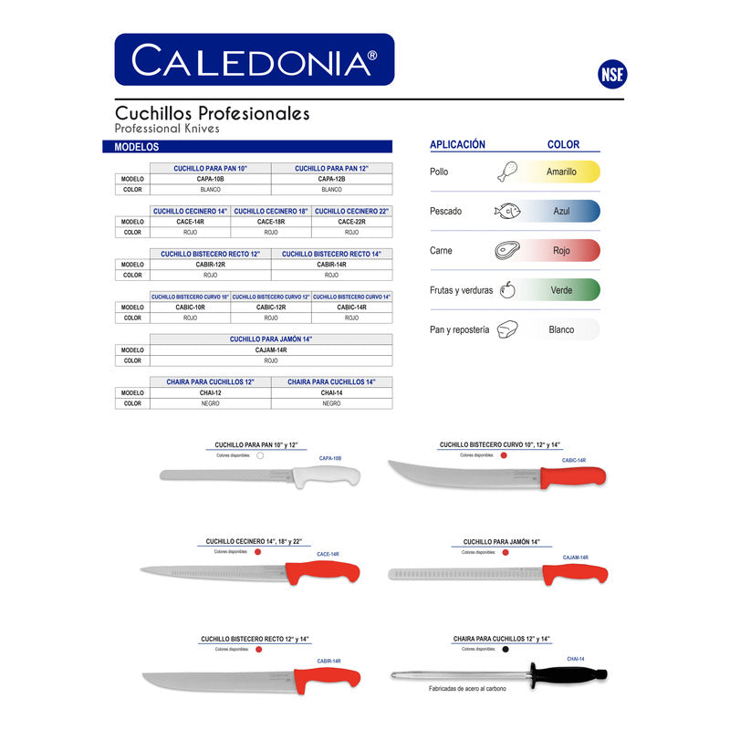 Hachuela 6 Pulgadas Caledonia Cachu-6r Rojo