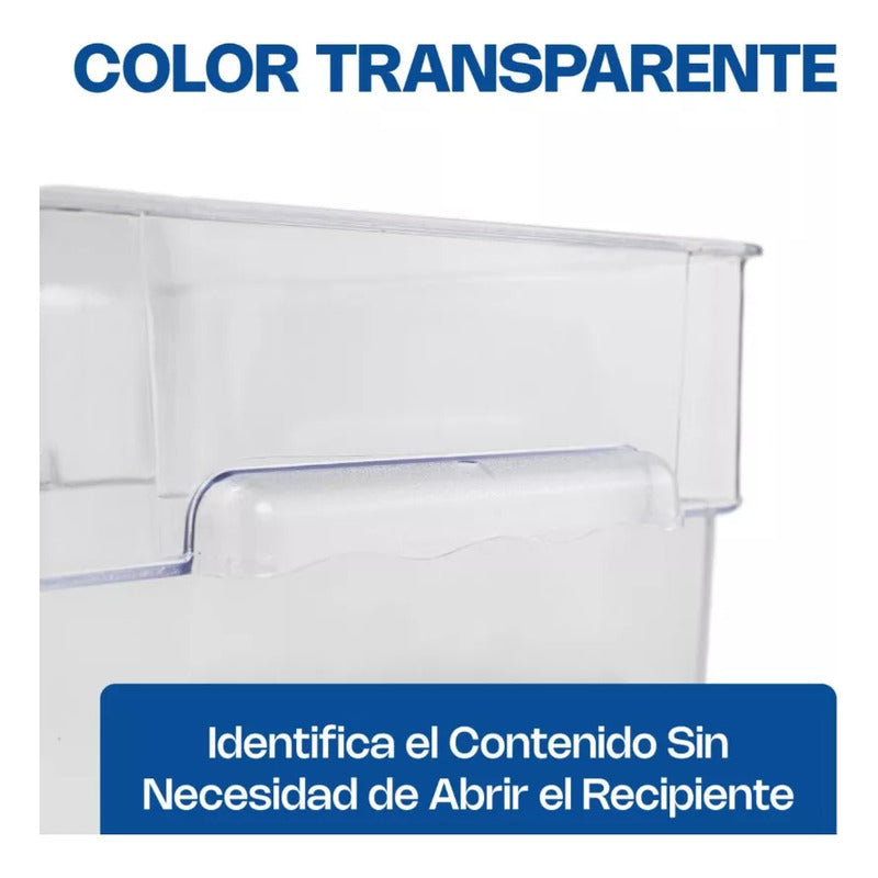 Recipiente Policarbonato Cuadrado 12qt Caledonia Repocu-12
