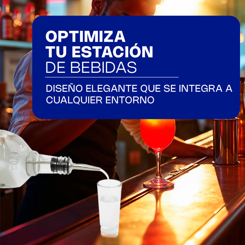Dosificador Botellas Boquilla De Acero Inoxidable Caledonia Negro