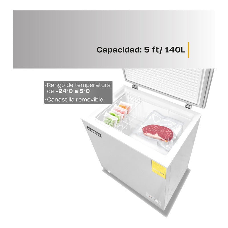 Congelador Horizontal Congeco-5 Rhino Color Blanco Reyfri Blanco