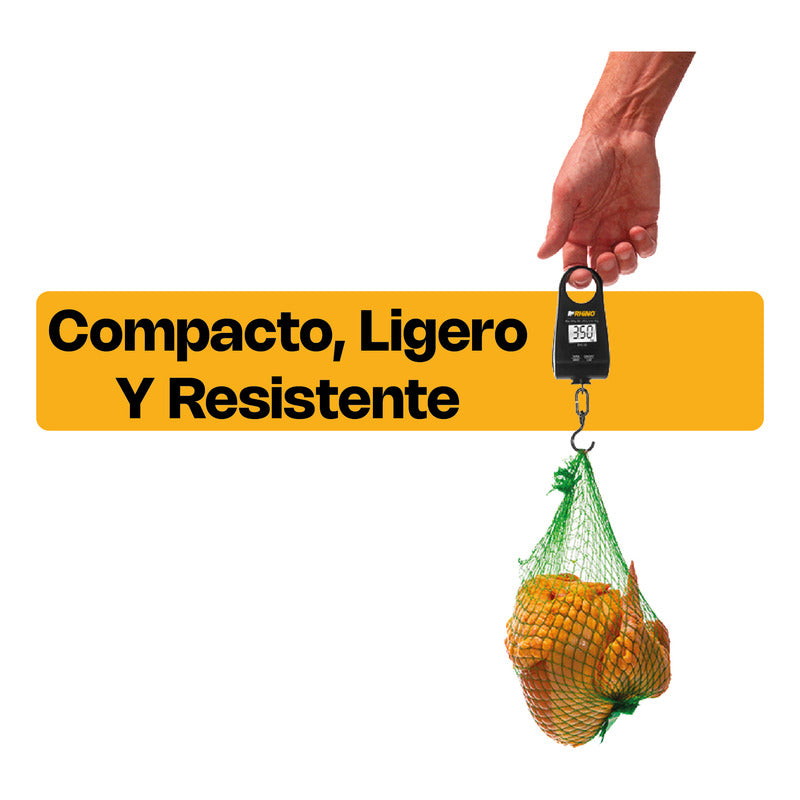 Bascula Colgante Portátil 20kg Bac-20 Color Negro Rhino Negro