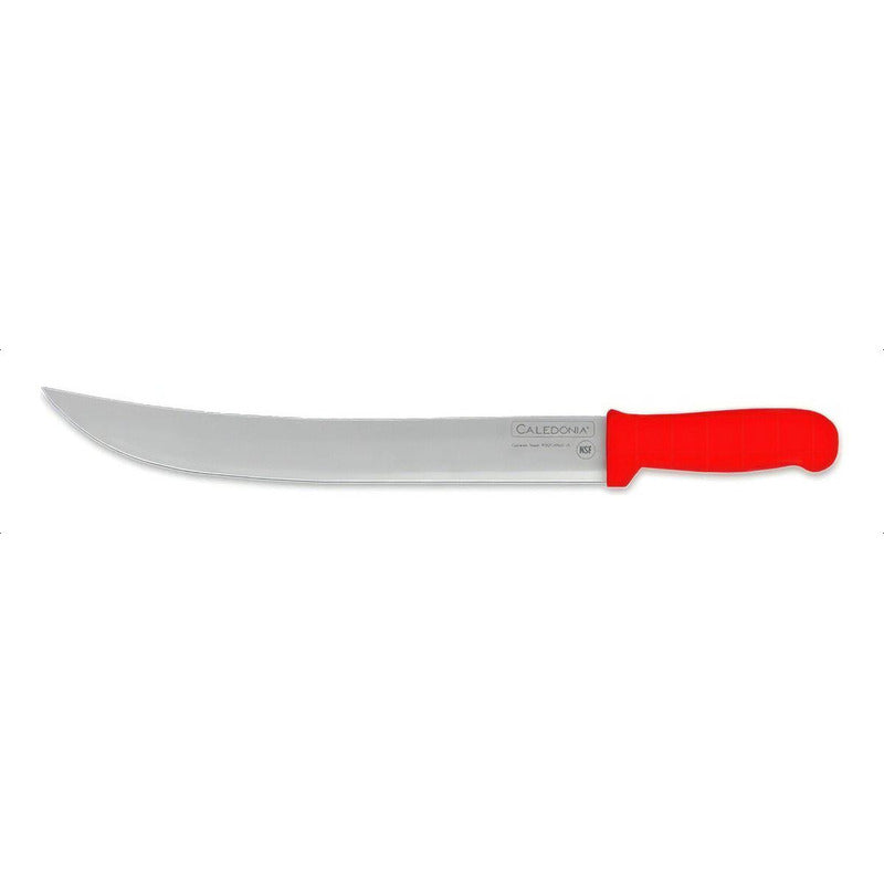 Cuchillo Bistecero Curvo Rojo 14 Pul. Caledonia Cabic-14r Rojo