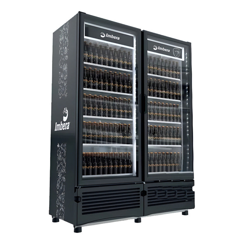 Refrigerador Vertical Cervecero Imbera Ccv900 719 L Negro 2 Puertas