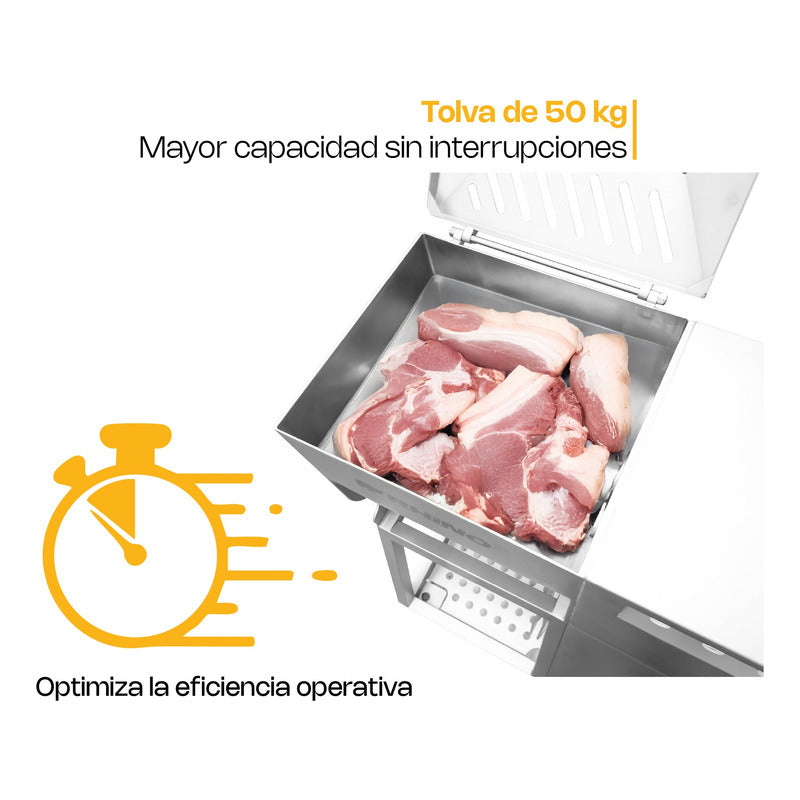 Molino Mezclador Rhino Molme1300 A.inox 5.5hp 220v Trifásico