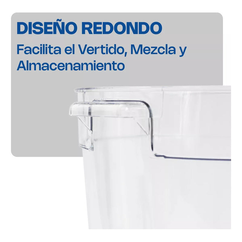 Recipiente Policarbonato Redondo 8 Qt Caledonia Repore-8