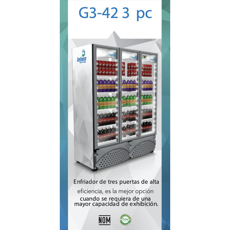 Refrigerador Comercial Imbera G342 42 Pies 3 Puertas Reyfri