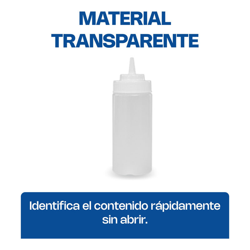 Recipiente Transparente Para Aderezo 12 Oz Recad-12t Transparente