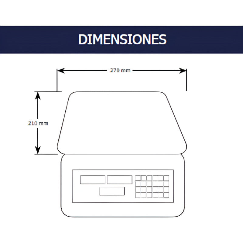 Báscula Digital Bbe30 Bermex Cobacorp 40kg Peso-precio-total Gris