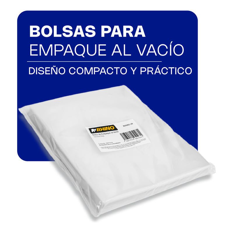Bolsa Empacado Alto Vacio 15x20 Cm Bovac-20 Paquete 100 Pza