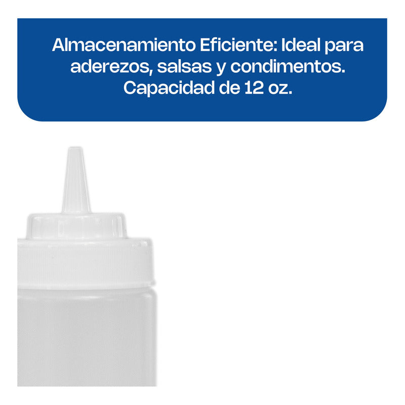 Recipiente Transparente Para Aderezo 12 Oz Recad-12t Transparente