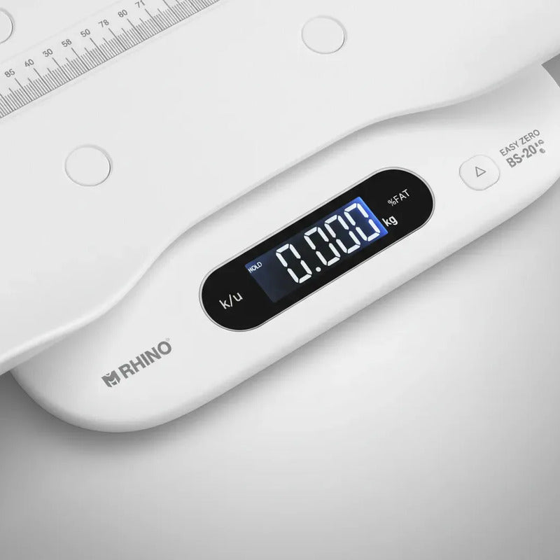 Rhino Báscula Multifuncional 2 En 1 Para Bebés/adultos 180kg Blanco