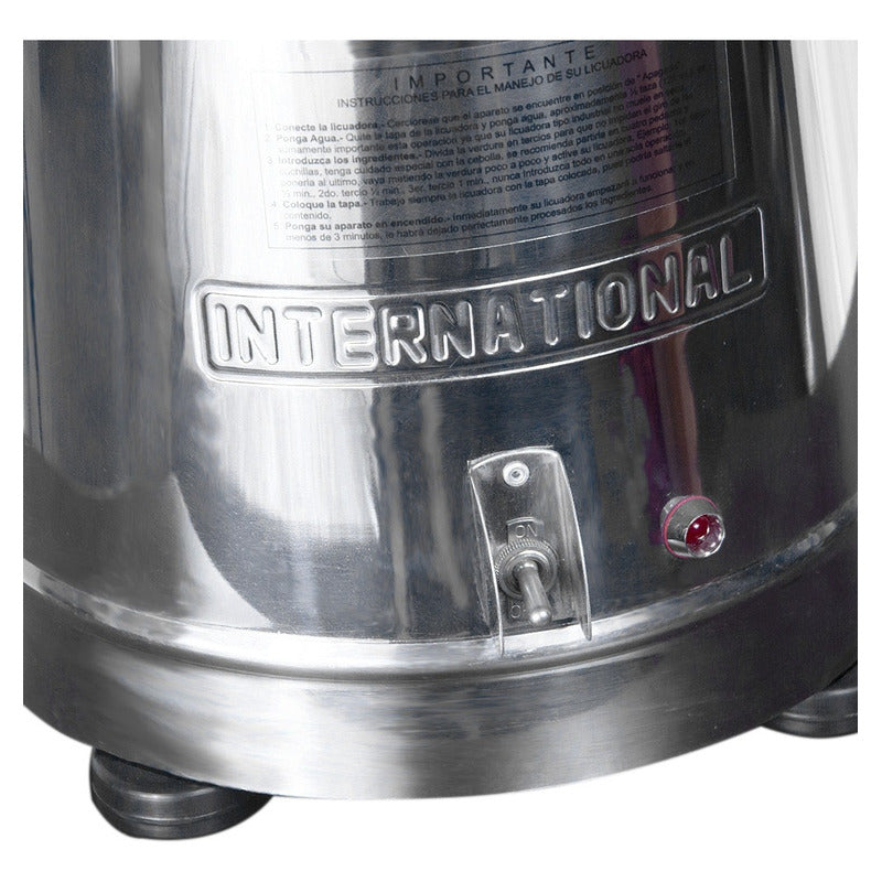 Licuadora Industrial International Li-12 Litros Acero Inox. Acero Inoxidable