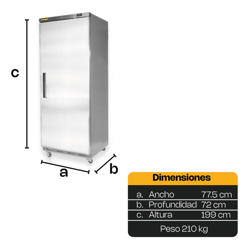 Conservador Vertical De Congelados Rhino® Plateado, 23 Pies Gris